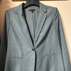 Ann Taylor, Size 14 Tall, Classic light grey suit (jacket and pants)